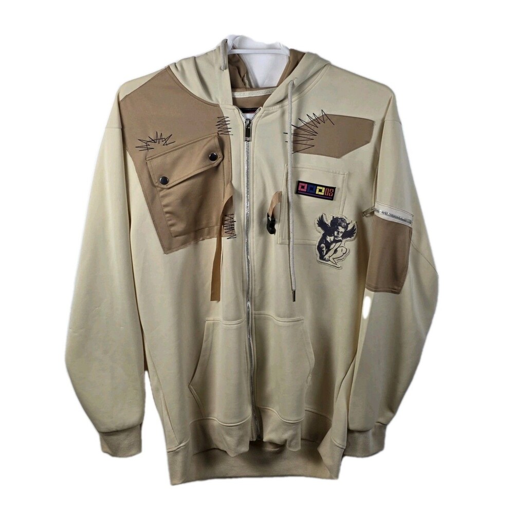 Demolition Men's XL Tan Multicolored Full Zip Jacket